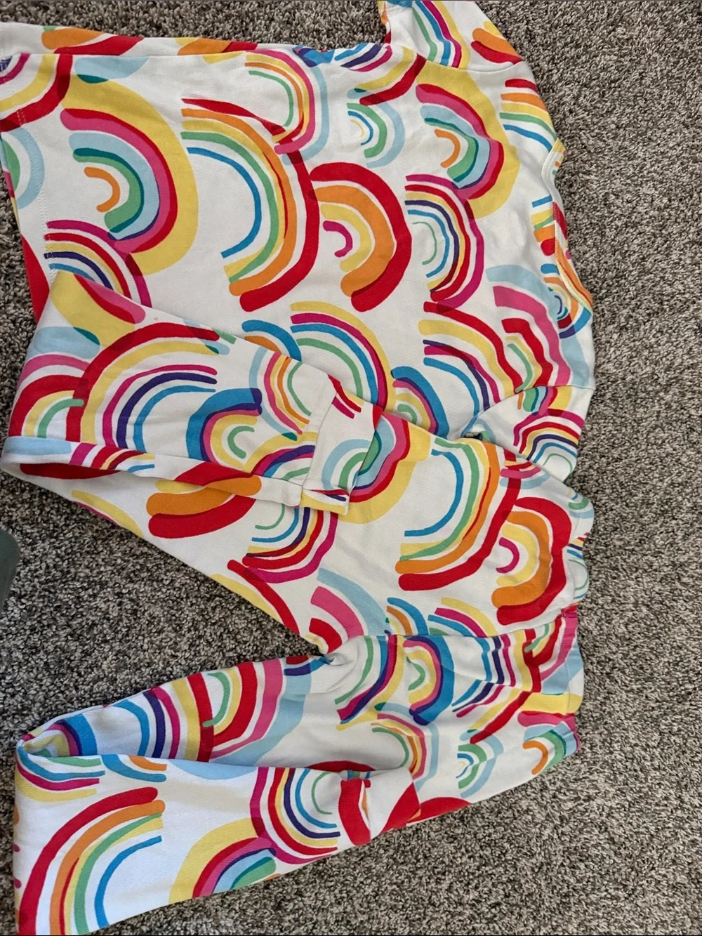 Gymboree cotton rainbow pajama set size girls 8